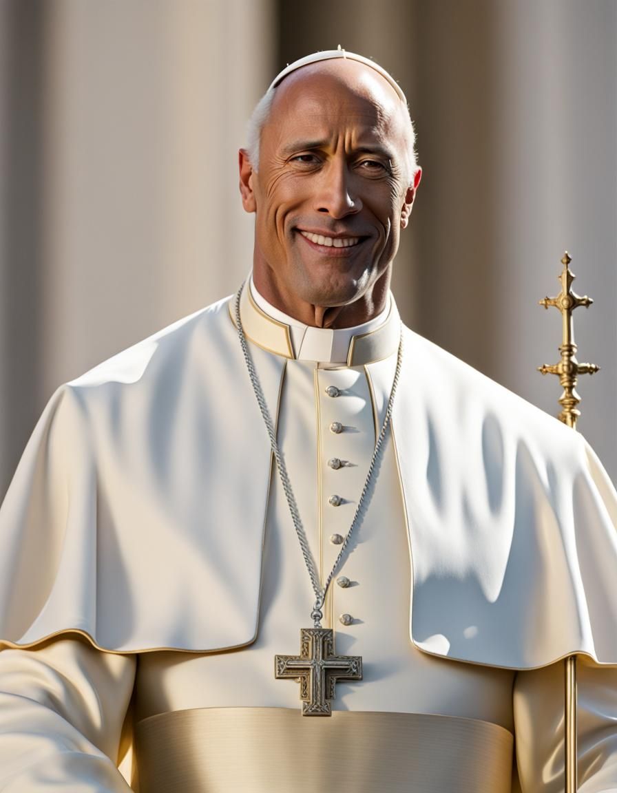 Dwayne Johnson as the Pope