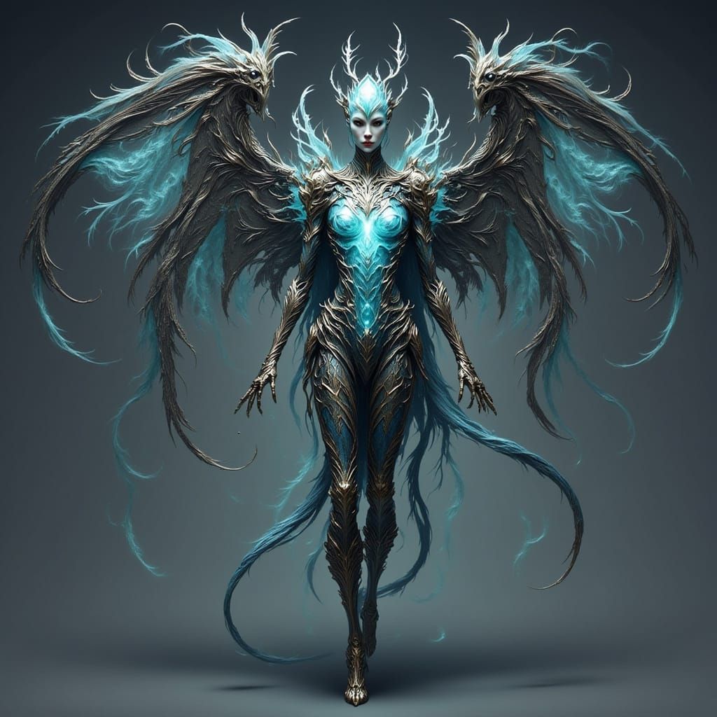 Ethereal Gossamer Figure in Dreamy Style