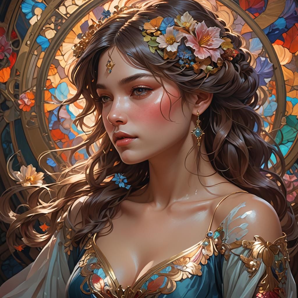 Detailed Portrait with Dynamic Lighting