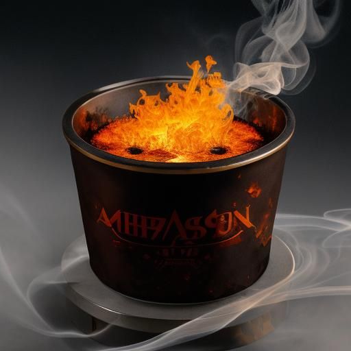 Close-up of a Smouldering Cigar Amidst Ash and Smoke