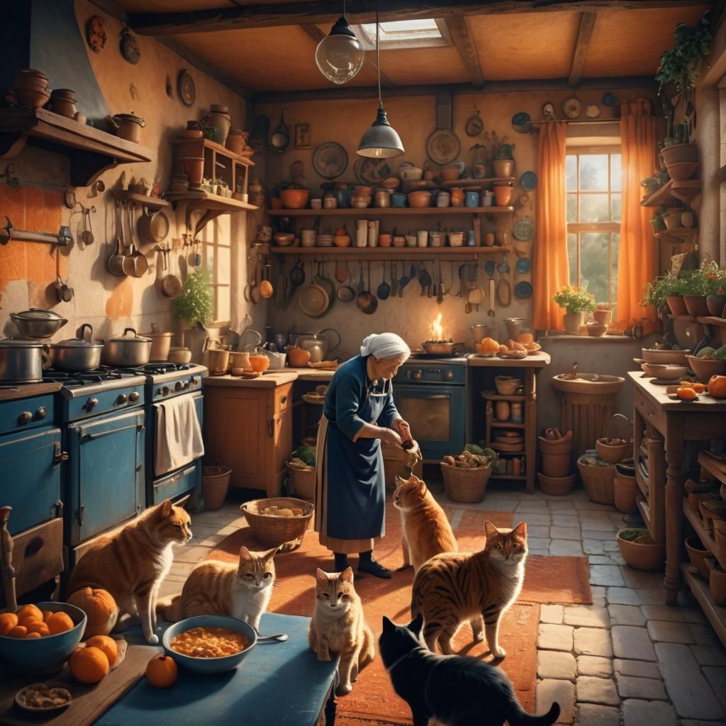 Cozy Countryside Home with Mischievous Grandchildren