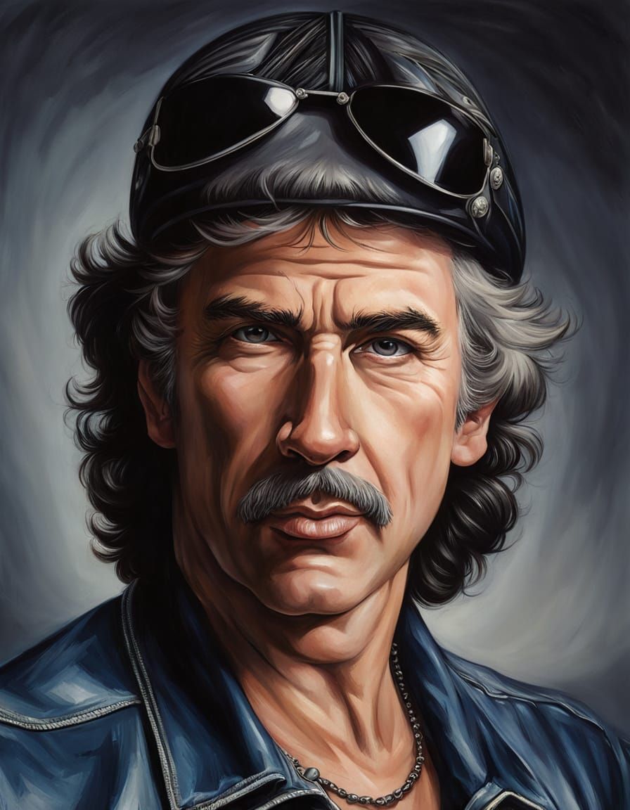 Classic Rock Man Portrait