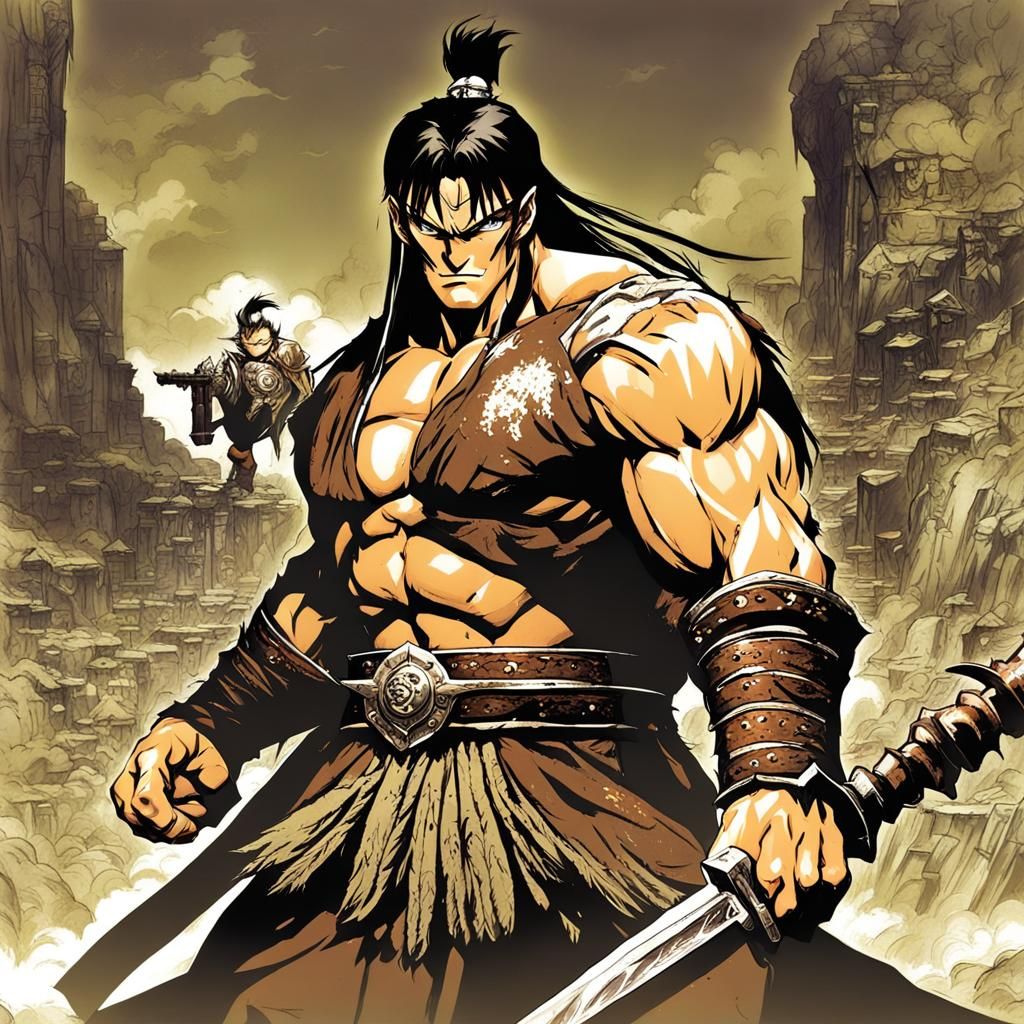 Anime Style Conan Illustration