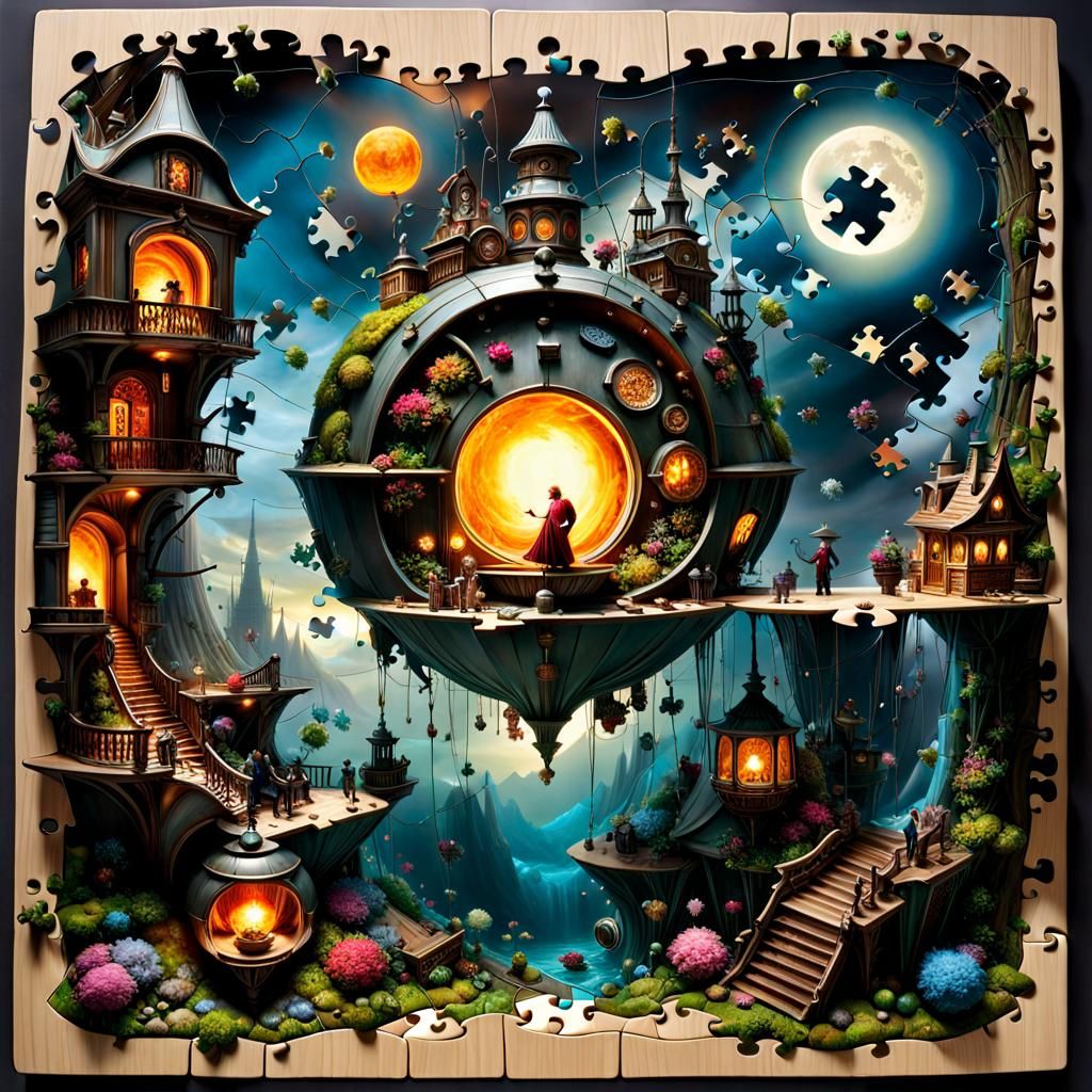 Chaotic Miniature World of Puzzles