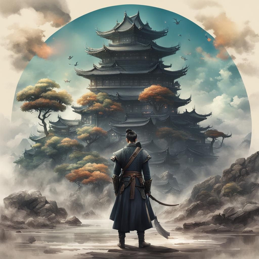 Choso in Fantasy World AI Art