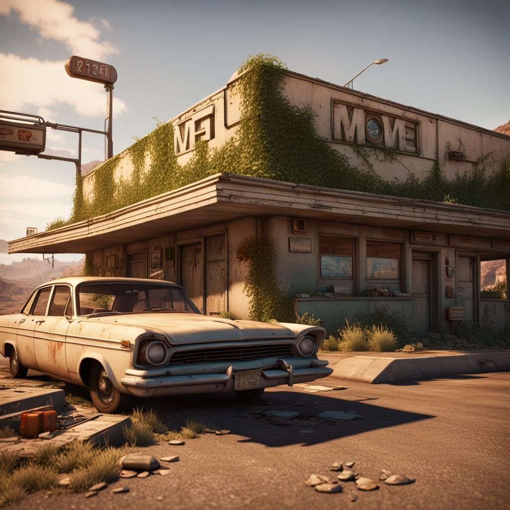 Apocalyptic Desert Highway in Unreal Engine