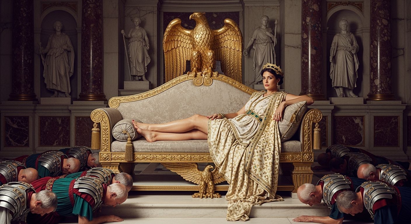 Empress Messalina Lounging in Royal Splendor
