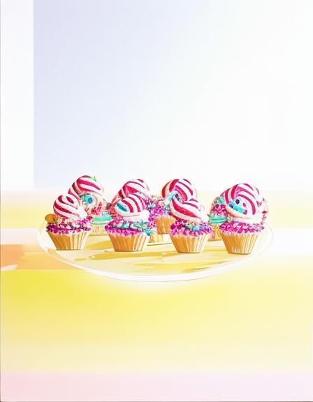 Gingerbread Tea Party in Candyland: Digital Illustration