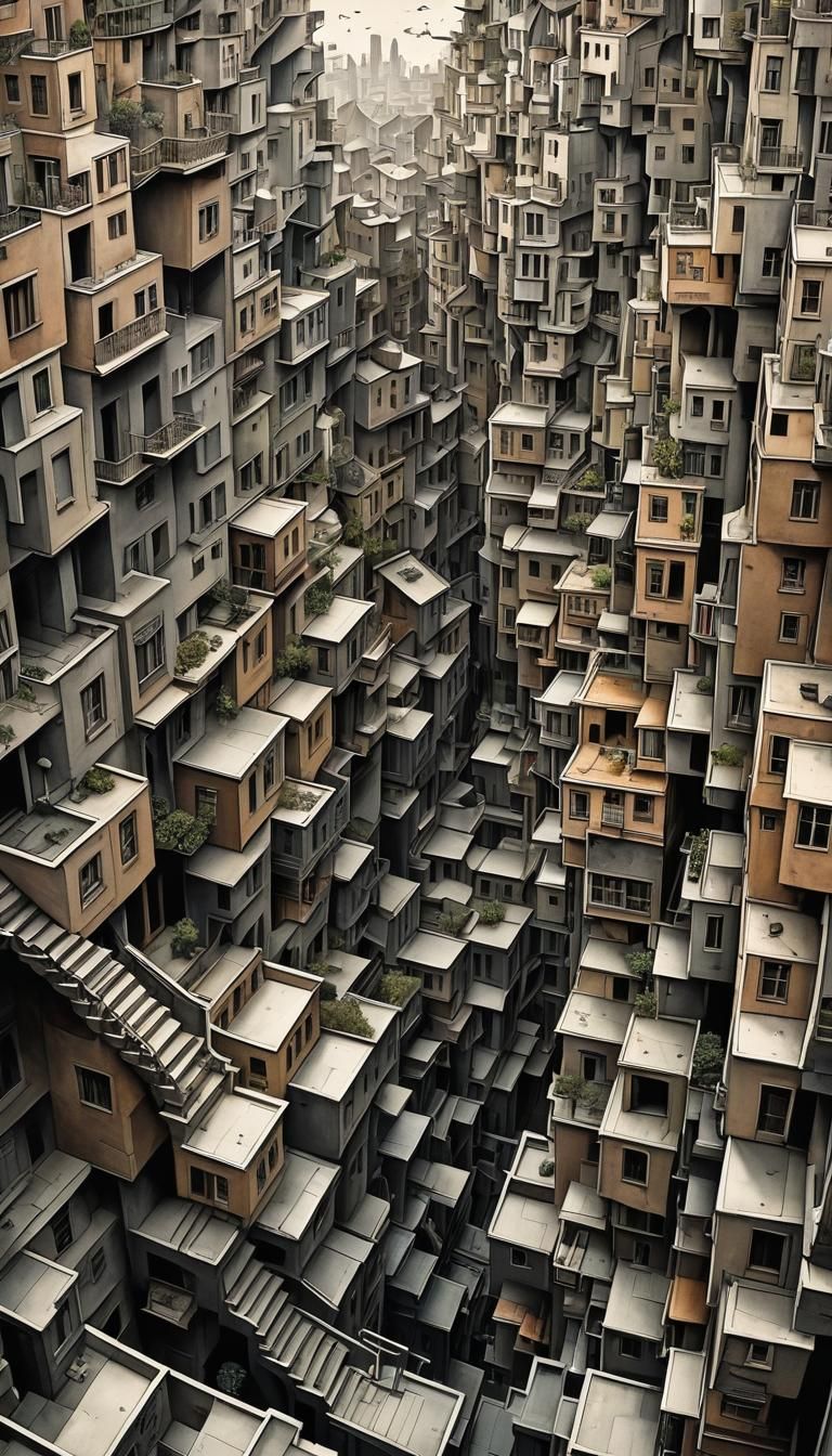 Mind-Bending Surreal Landscape Inspired by M.C. Escher