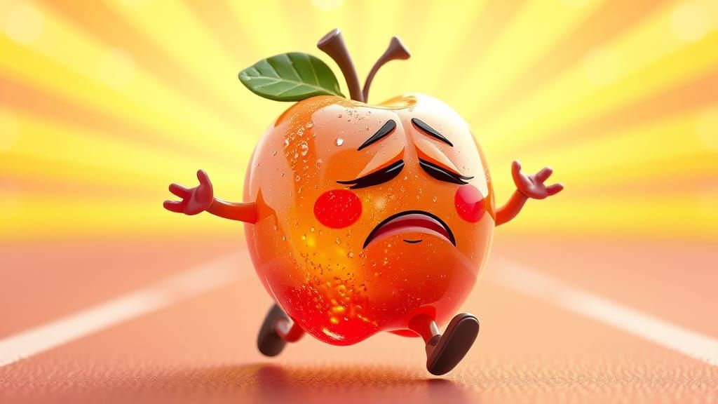 Chubby Crystal Apple in Full Sprint