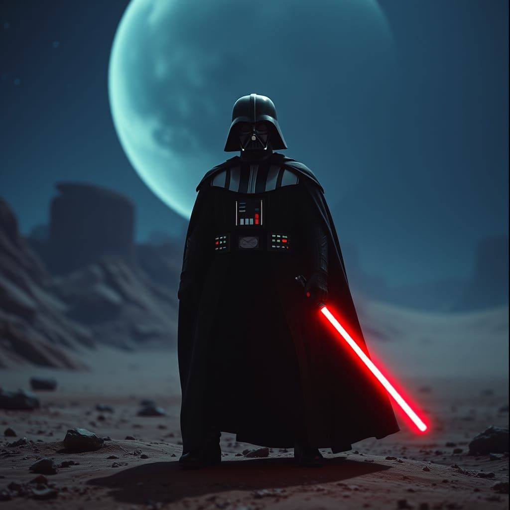 Darth Vader on a Star Wars Planet