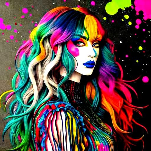 Vibrant Colors Blend in Abstract Display