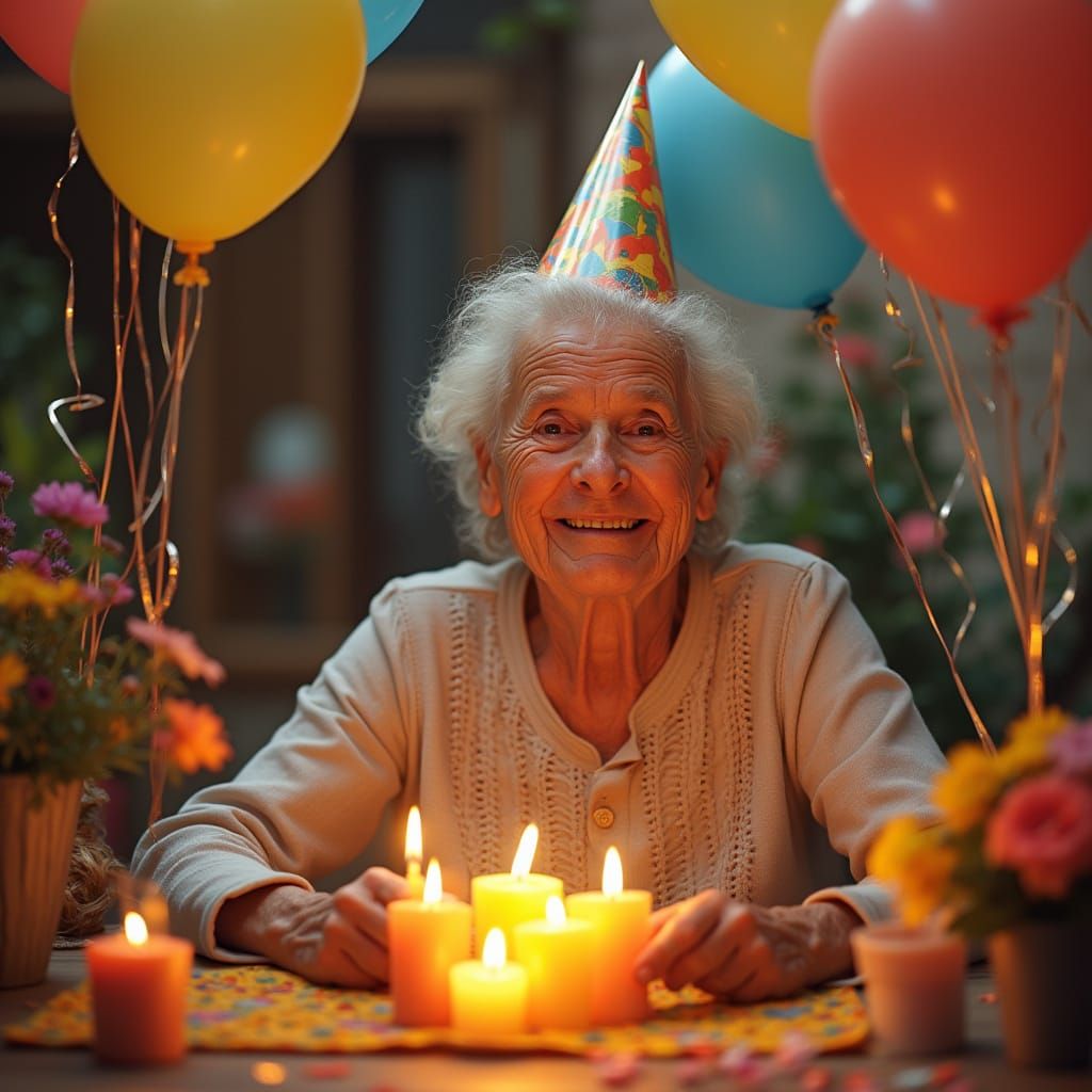 Festive Birthday Celebration in Rockwell Style