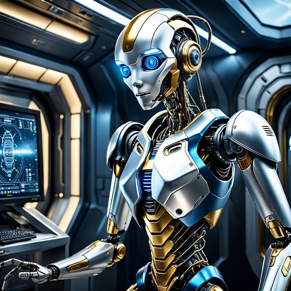 Hybrid Mosquito Robot in Sci-Fi Interior