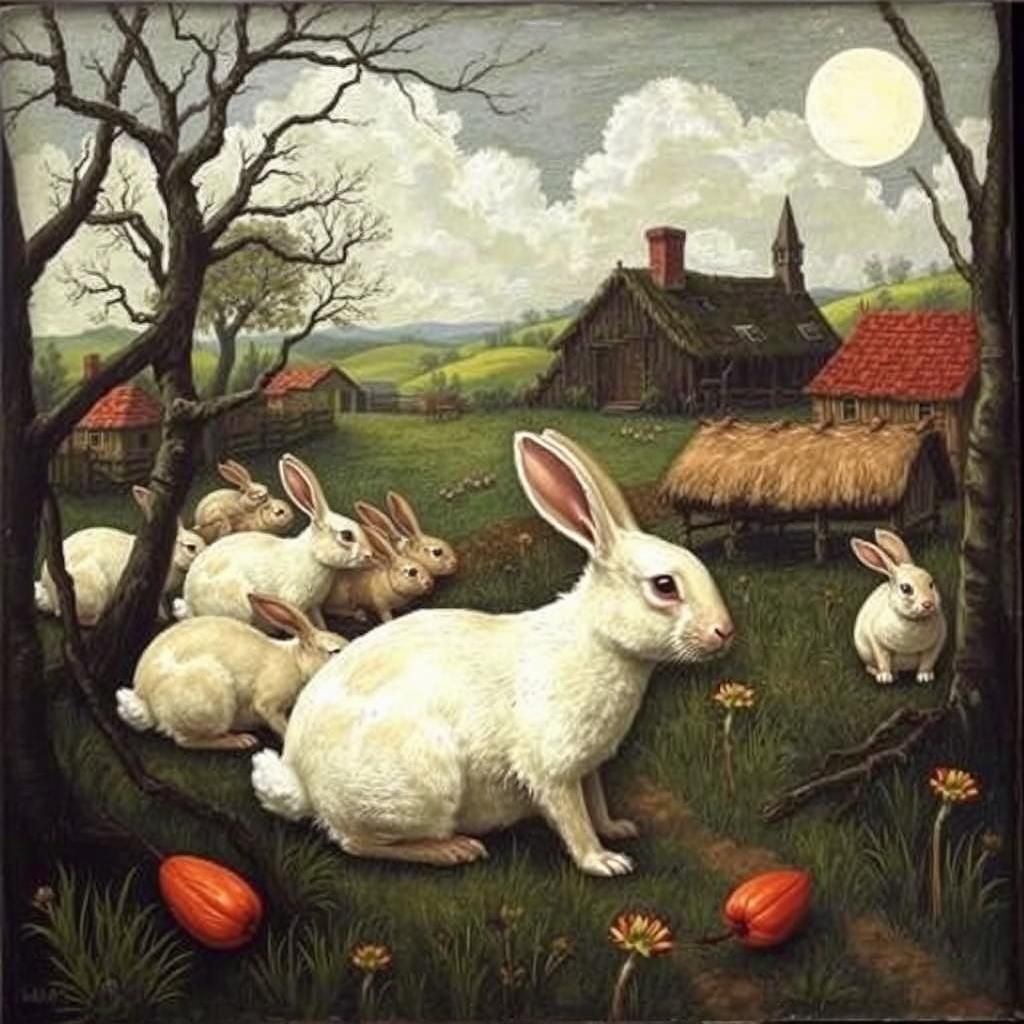 Village Famine: Surrealist Superstition