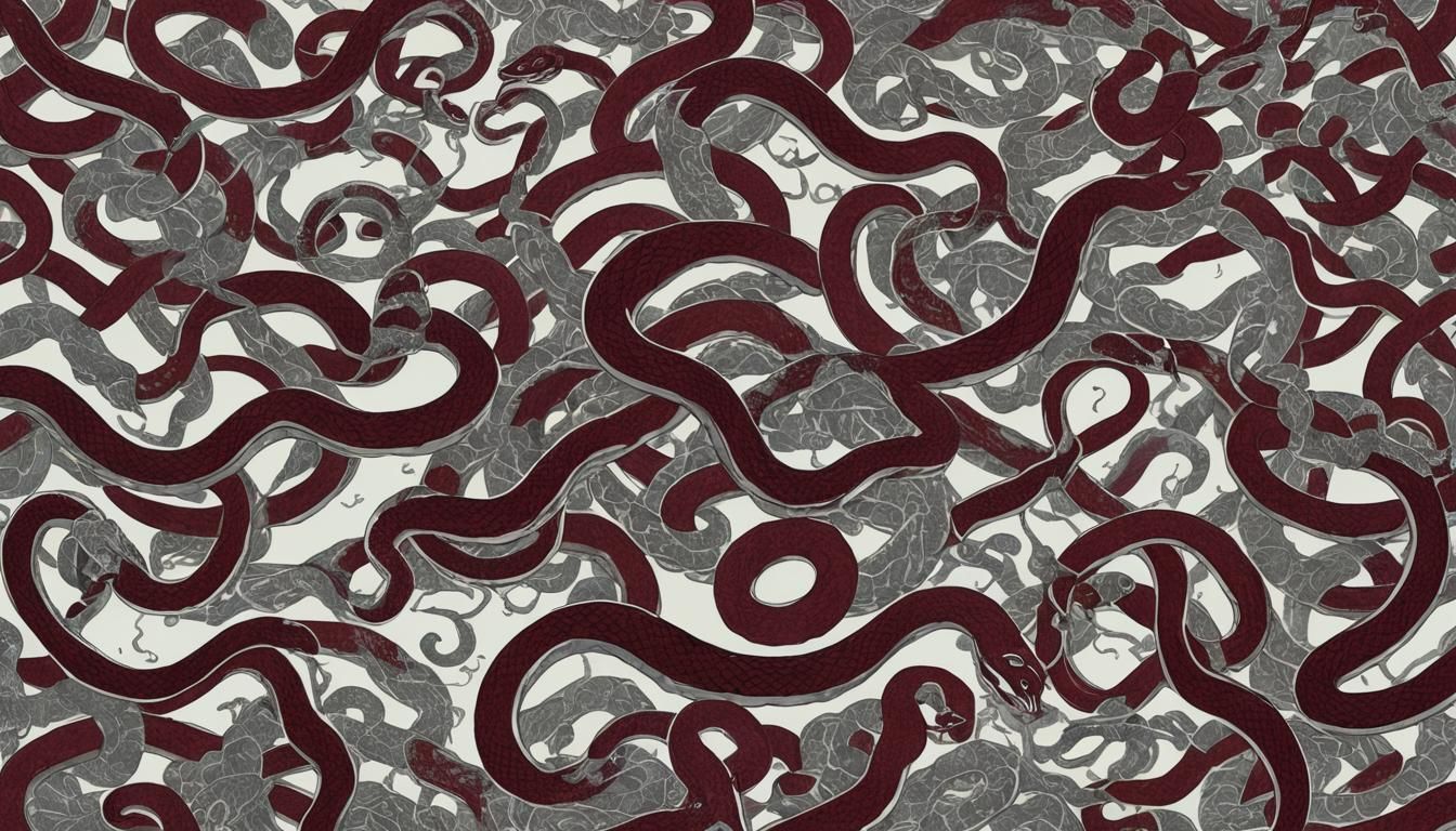 Monstrous Flying Snakes Over Frozen Tokyo, Junji Ito Style