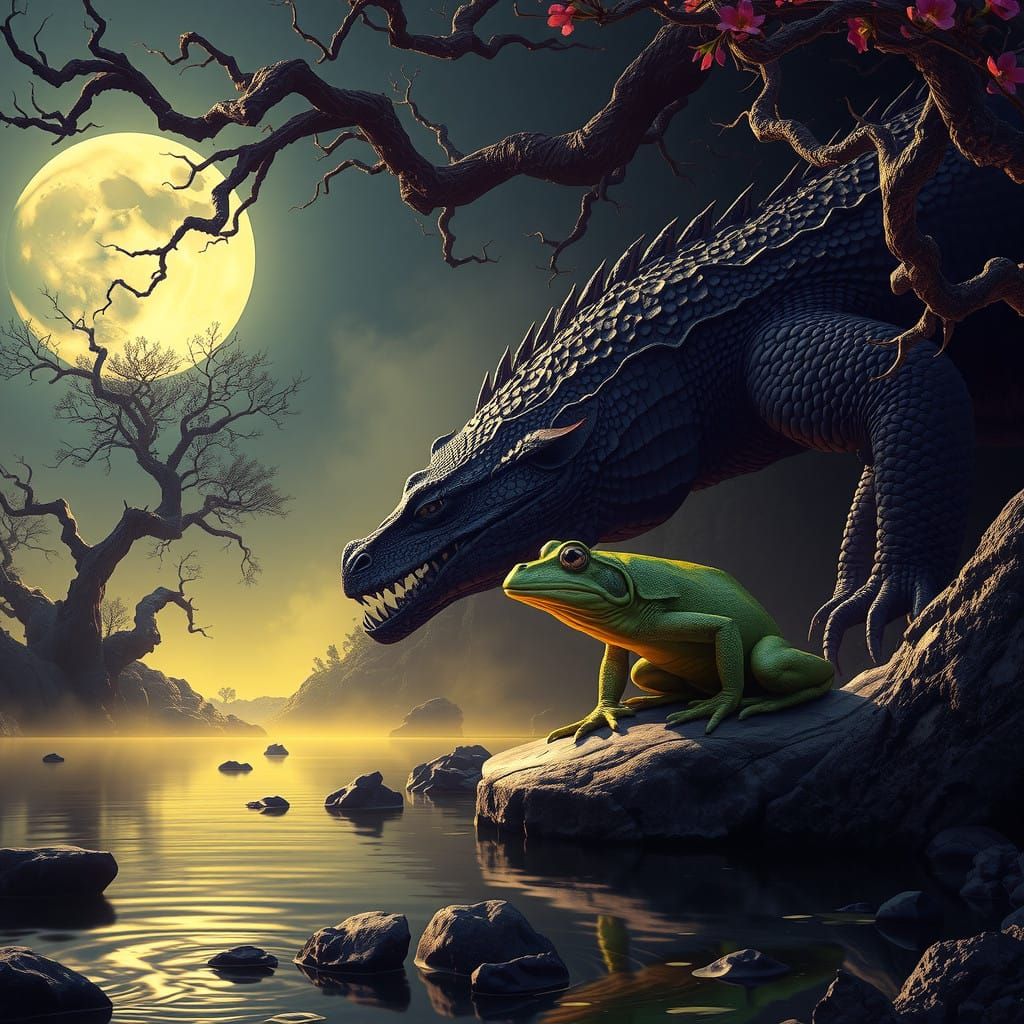 Mystical Island Encounter: Komodo Dragon Confronts Ancient B...