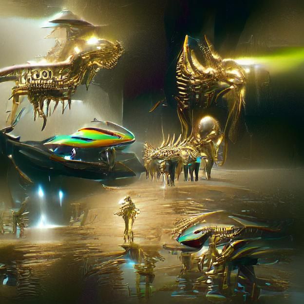 El Dorado Alien Intervention: 8K 3D Concept