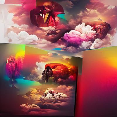 Surreal Fantasy Landscape with Vibrant Colors