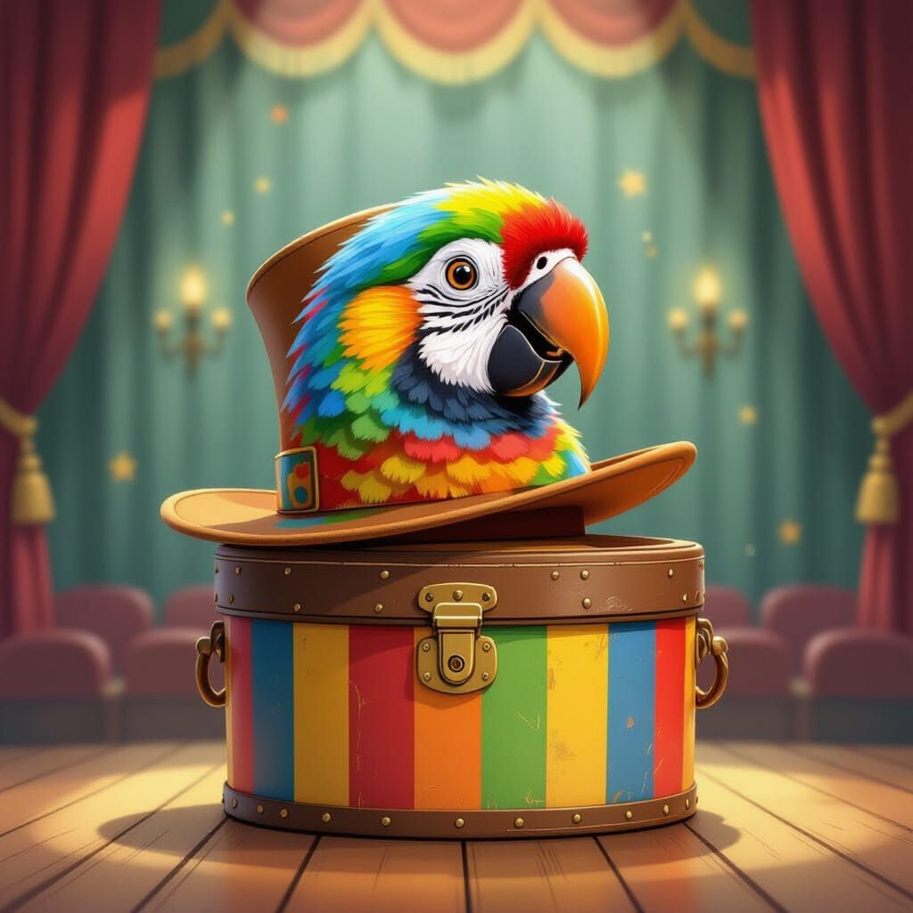 The hatbox, which had not hitherto spoken, uttered a crisp, ...