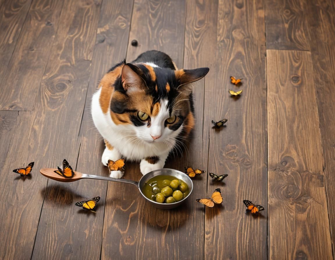 Calico Cat's Olive Oil Discovery