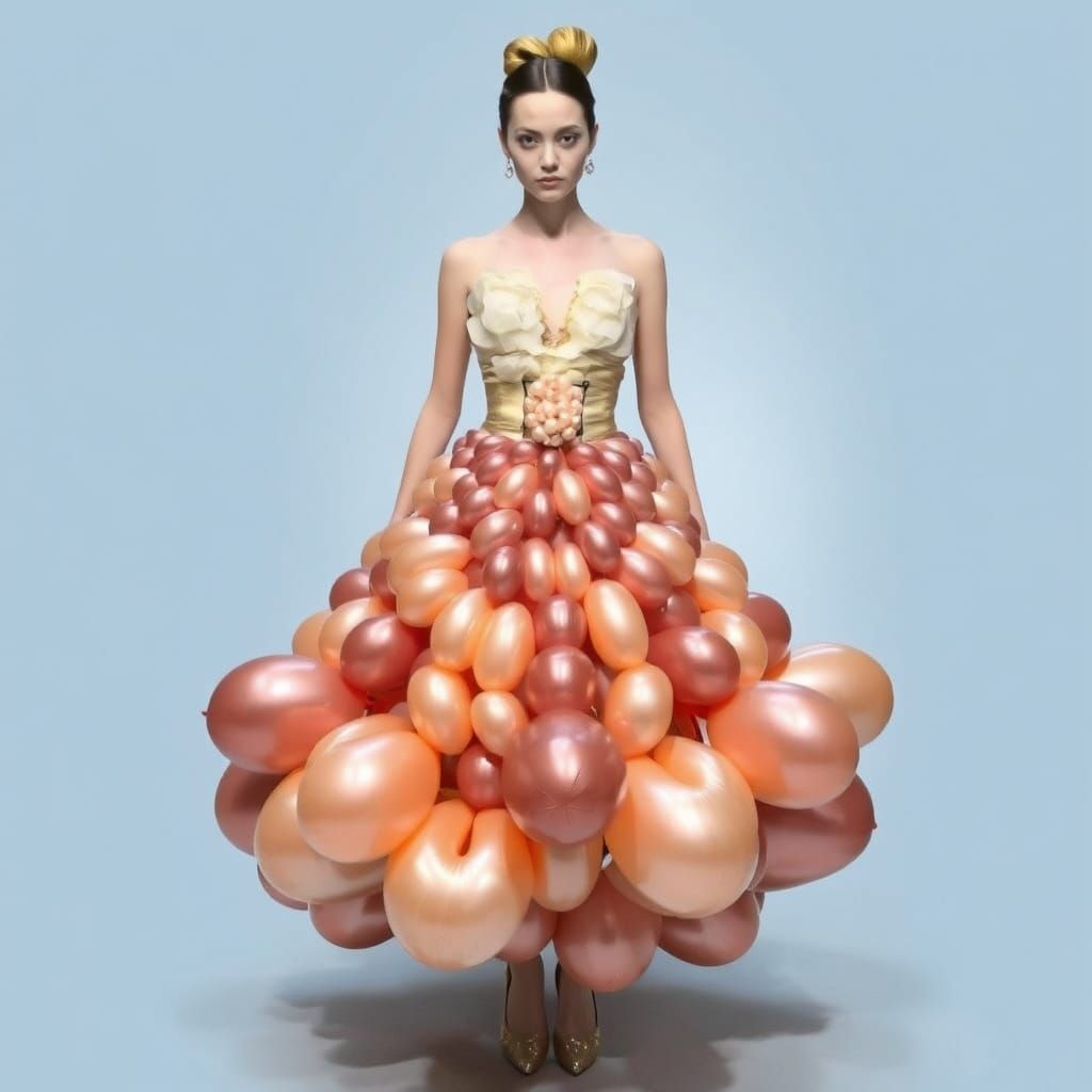 Balloon Ball Gown: High Fashion Design