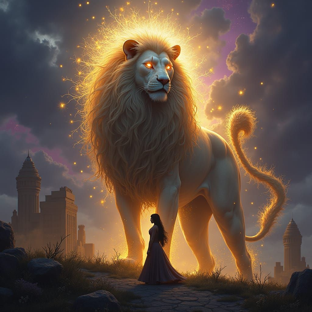 Lion god of the night