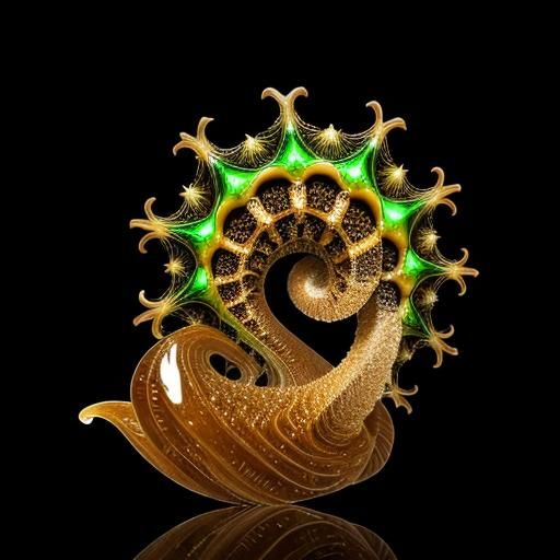 Sand Creature Dissolving in Magical Swirl