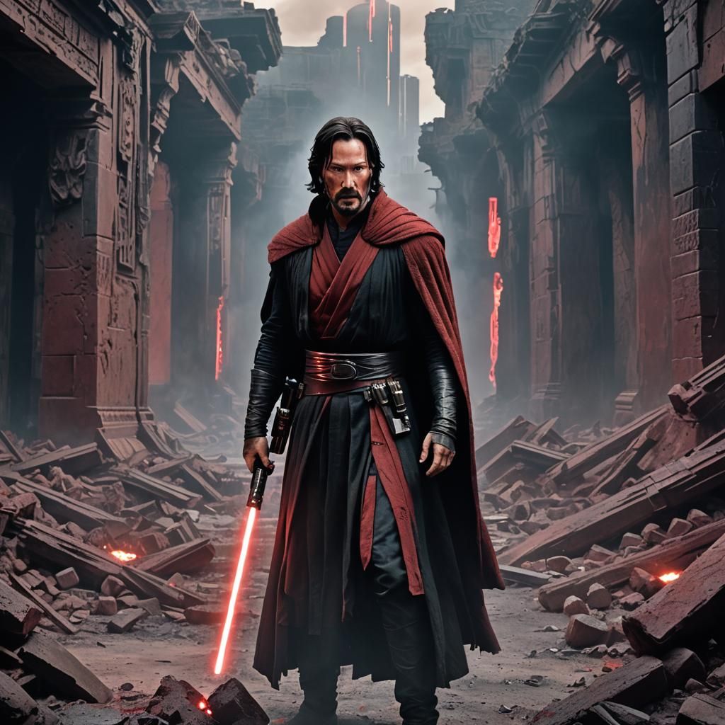 keanu reeves as a sith lord