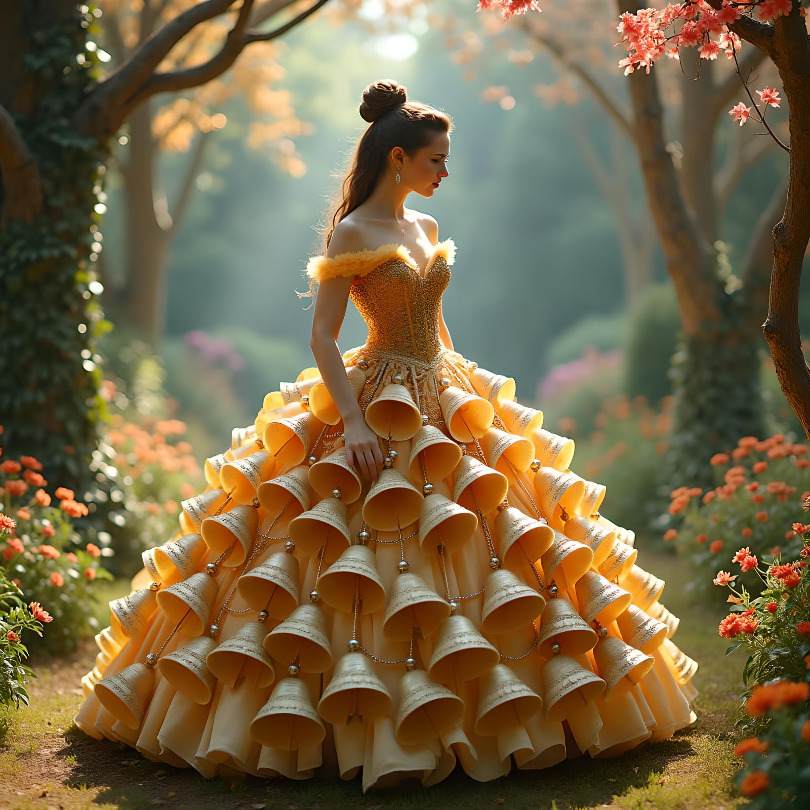 Princess Belle's Dress Made of Bells