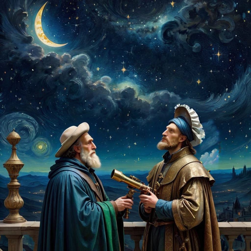 Majestic Nocturnal Scene with Celestial Wonder