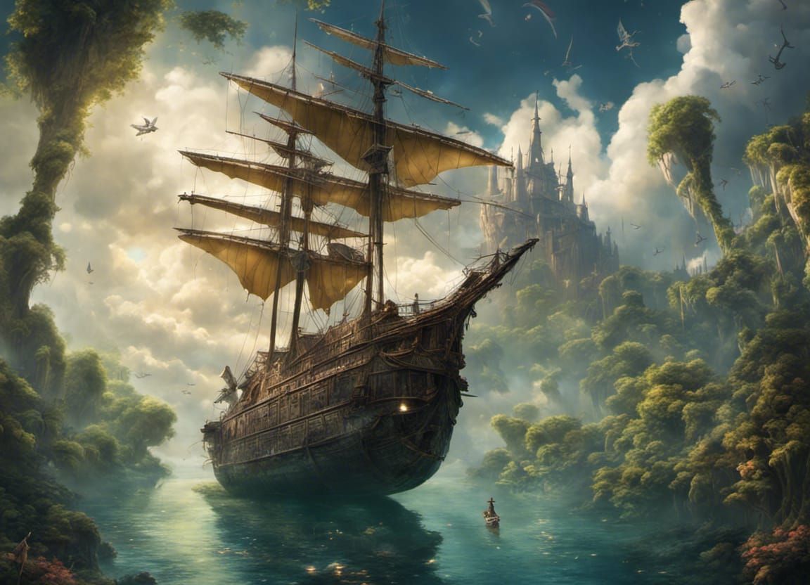 Boat approaching Neverland