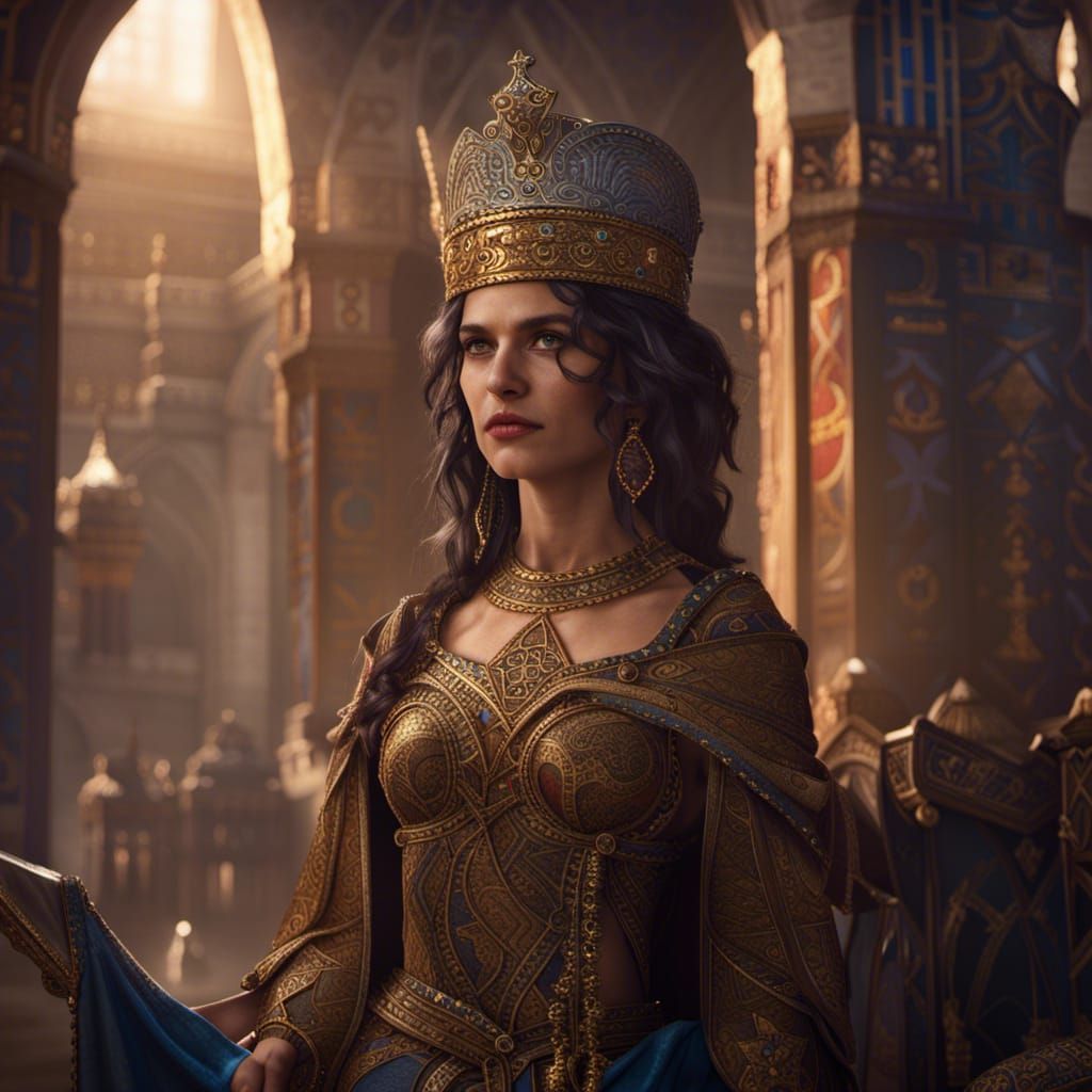 Queen Esther: Detailed Matte Painting in Unreal Engine