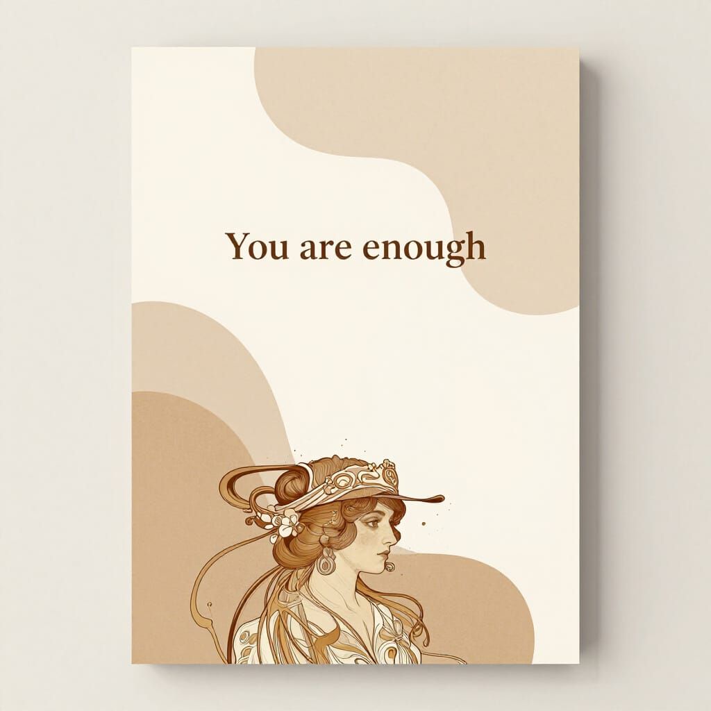 minimal abstract organic shape wall art