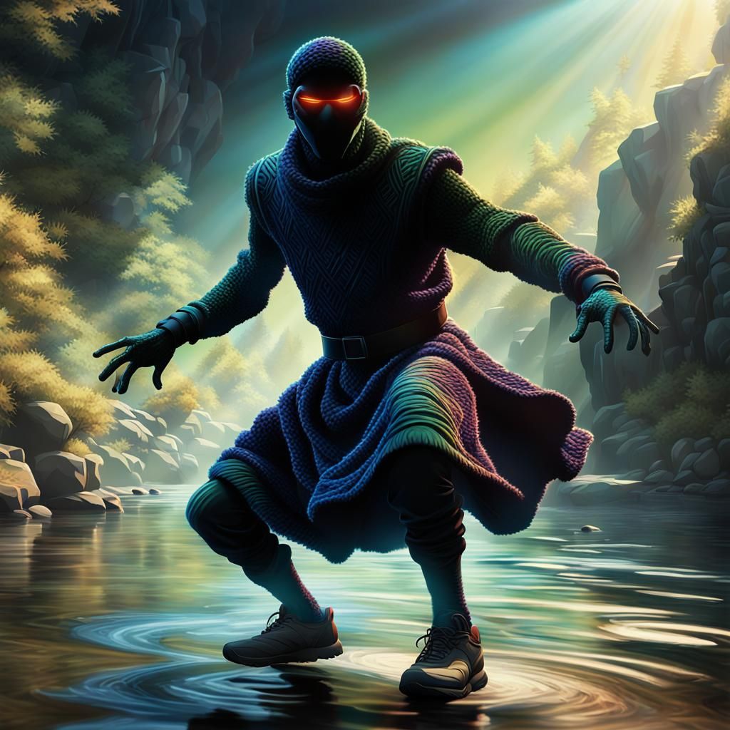 Enigmatic Shadow Figure Ready to Attack Hikers