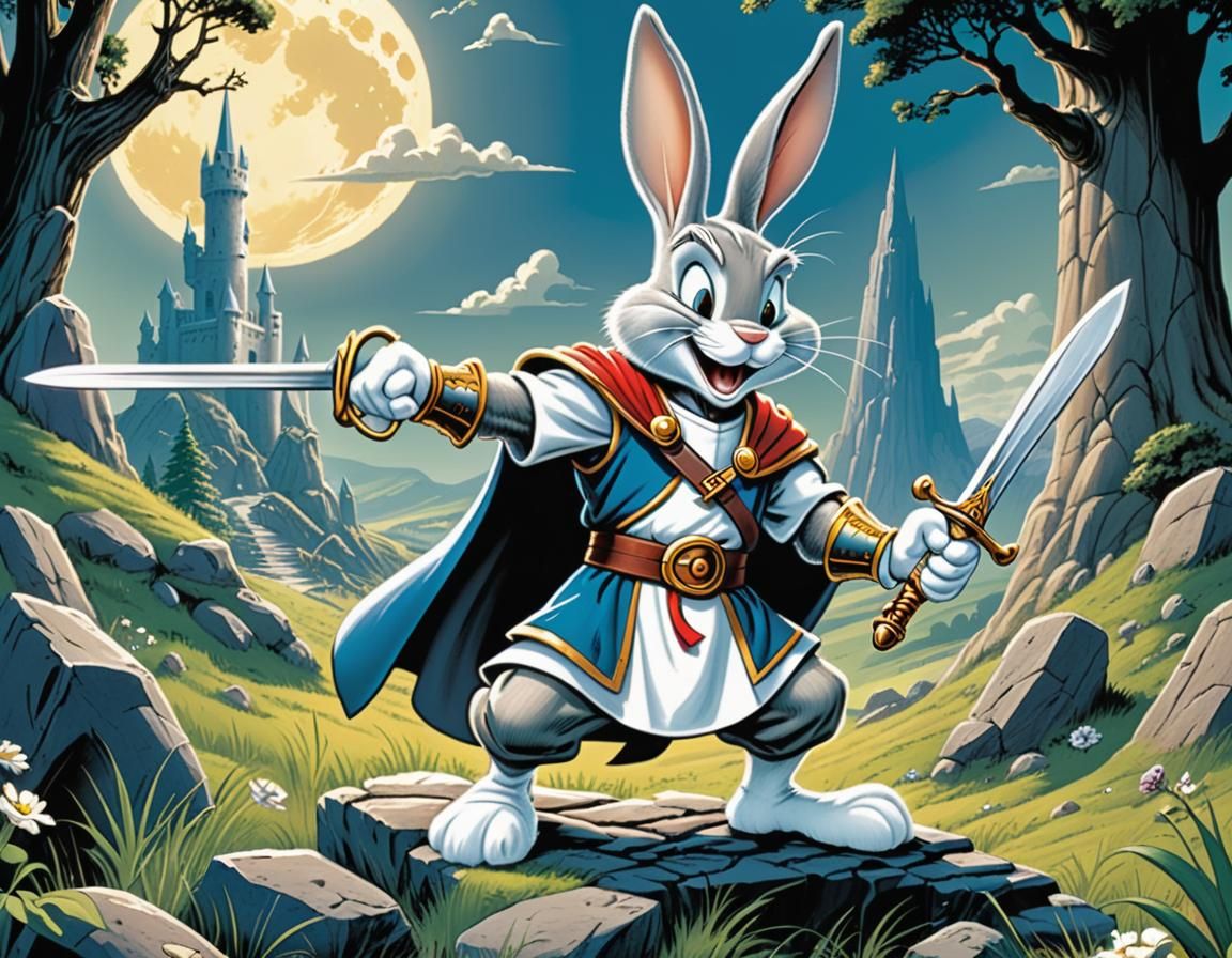 Bugs Bunny as King Arthur: Sword in Stone