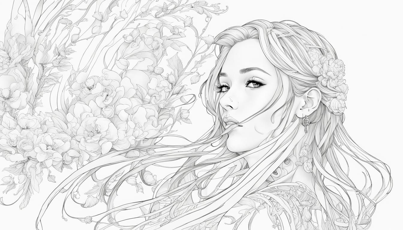 Simple Line Art Composition