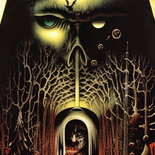 Miasma of Darkness: A Horror Arcane Illustration