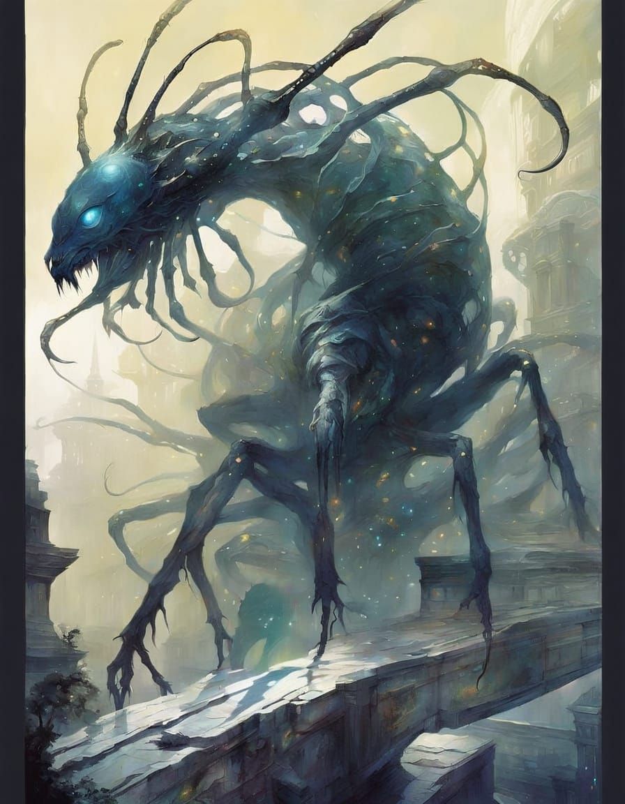 Cosmic Chitters in Epic Fantasy Style