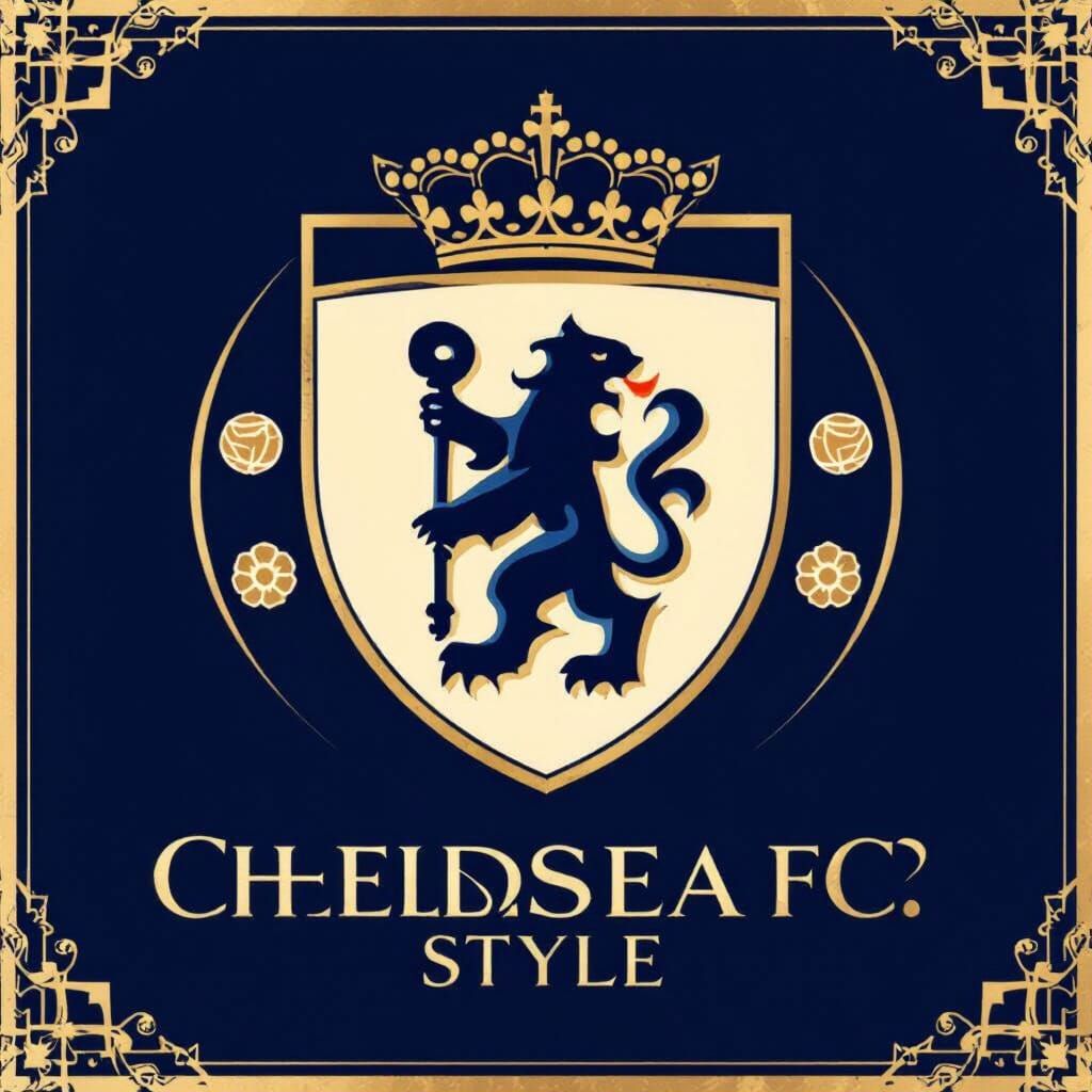 Elegant Fashion Boutique Logo Inspired by Chelsea FC