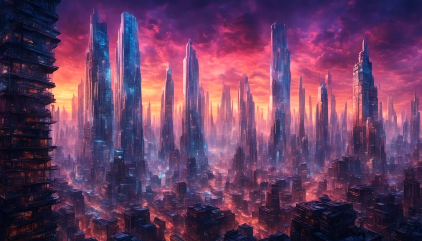 modern future fantasy city