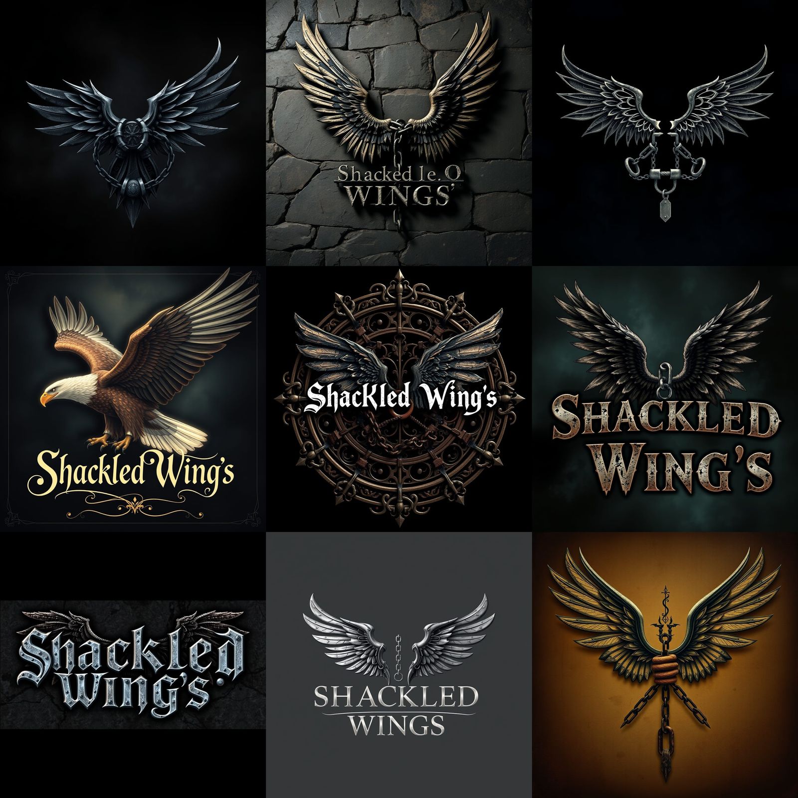 A Logo That Says Shackled Wing's
