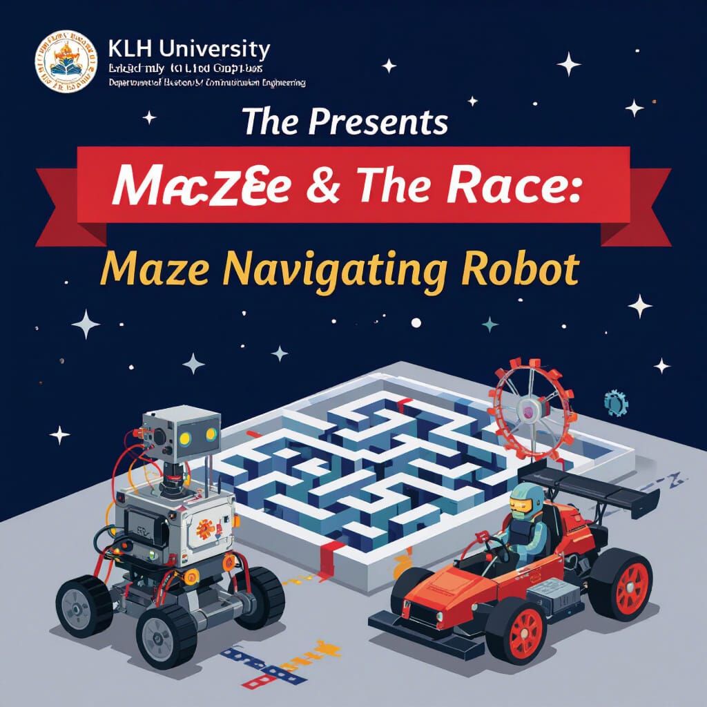 Robotics Maze Race Event Poster for KLH University
