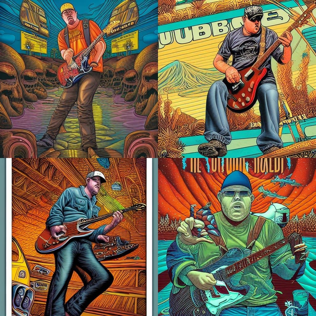 Bradley Nowell as Comic Book Art Portrait