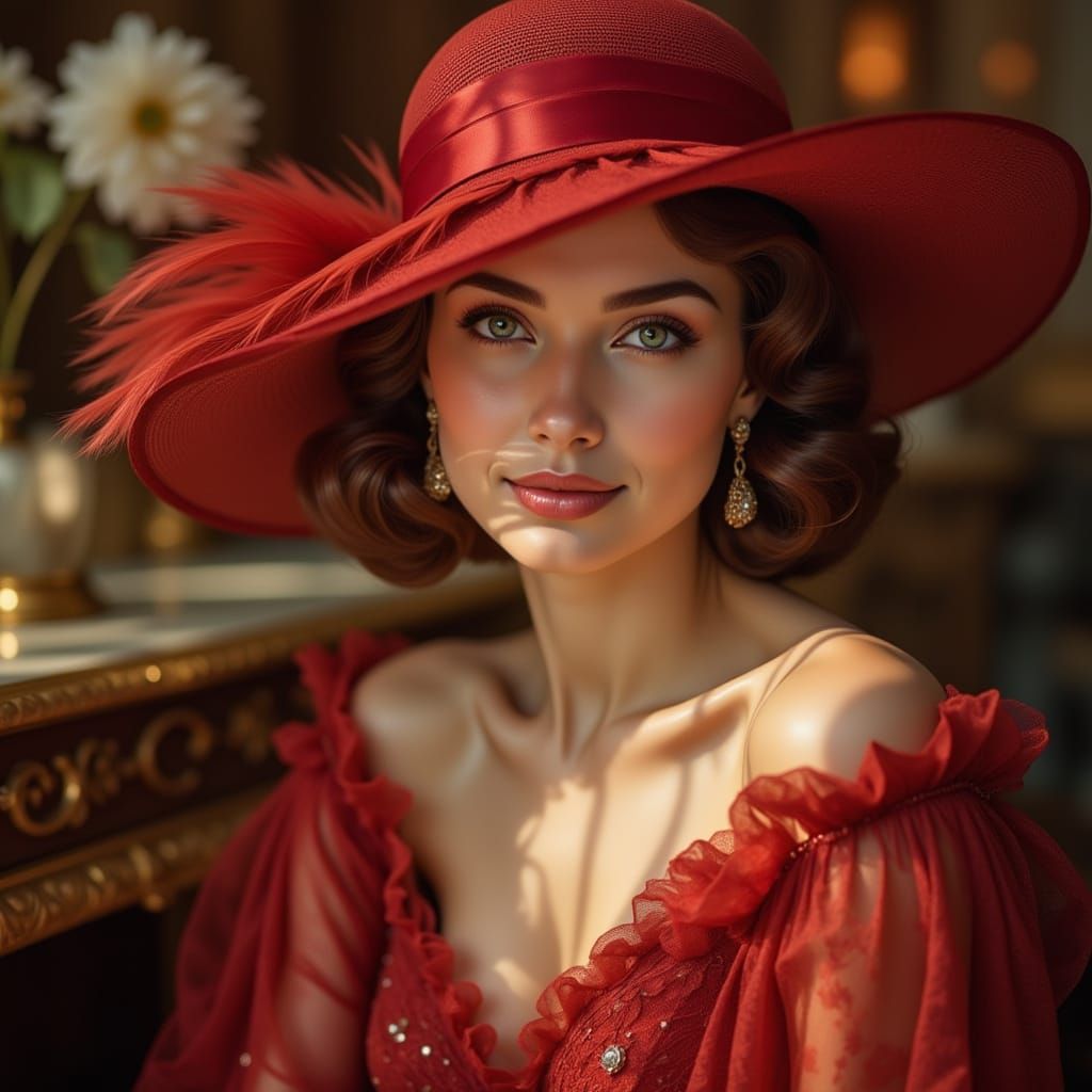 Ethereal 1960s Glamour Icon