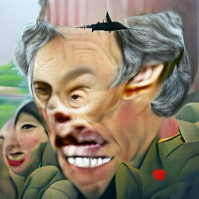 Tony Blair in North Korea: AI Generated Image