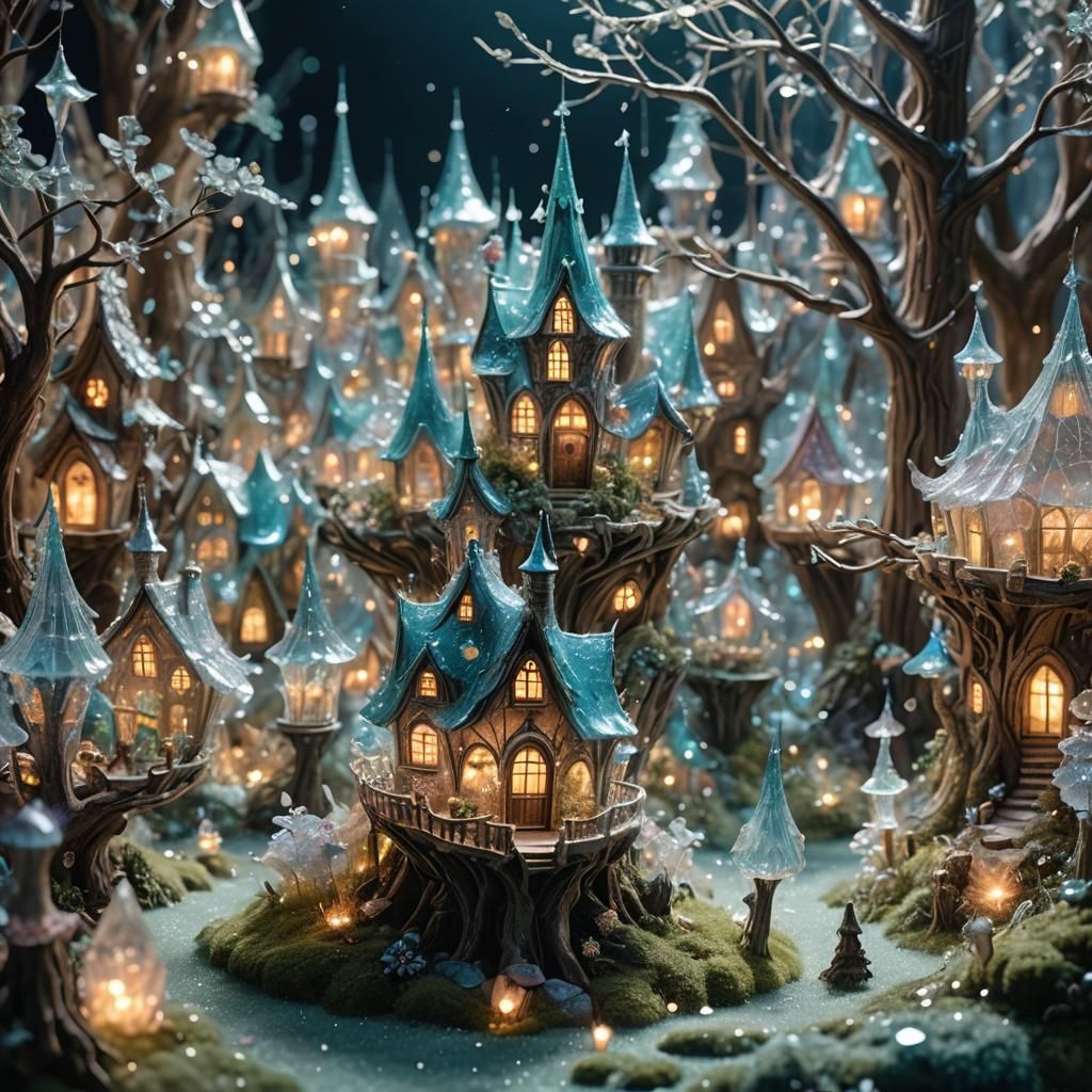 Crystal Fairy Town in Glittering Woods
