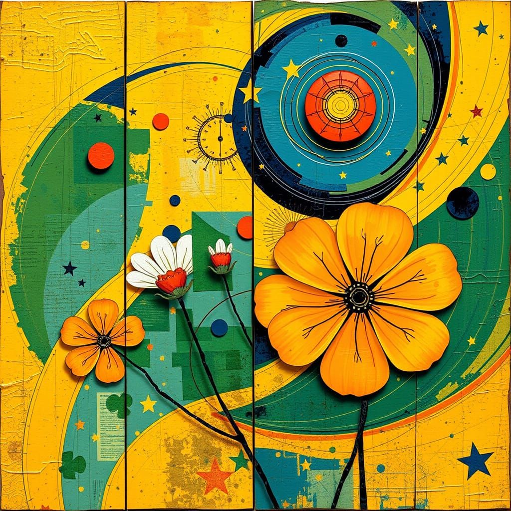 Vibrant Abstract Art Celebrating Joy and Euphoria