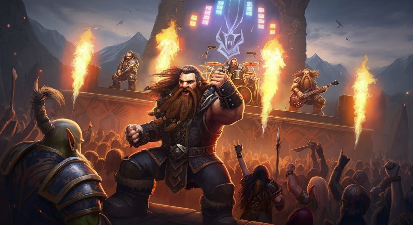Dwarven Music Festival in Ancient Mountain Amphitheater