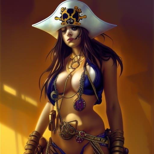 Anime Pirate Captain Concept Art